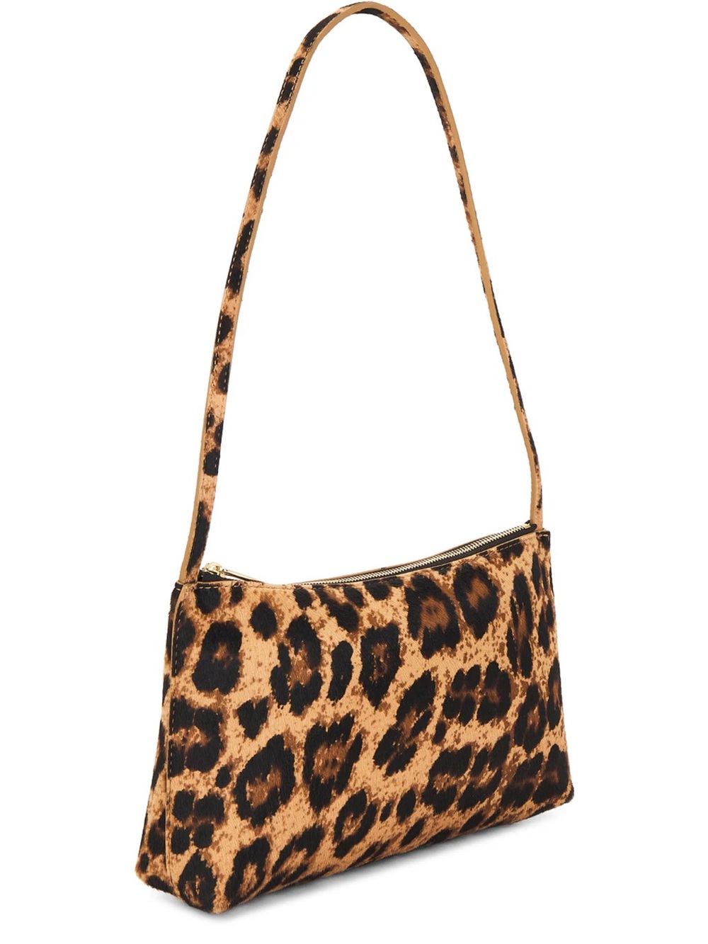 Mansur Gavriel Gaia Leopard Print Calf Hair Baguette Shoulder Bag - Picture 8 of 12